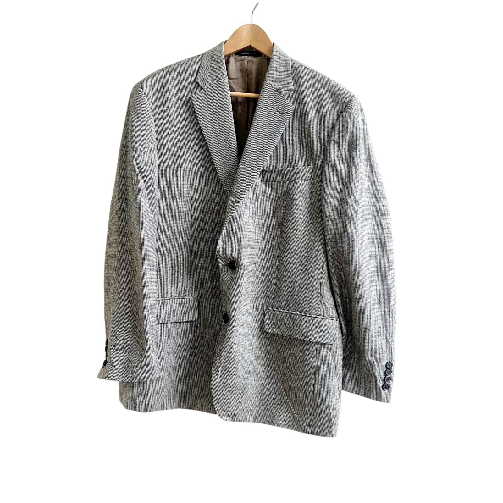 Lauren Ralph Lauren Silk & Wool Men’s Blazer Size 42r Tan Black Professional